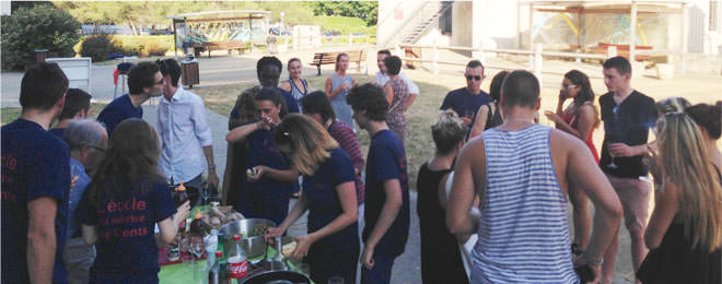 Barbecue des étudiants du BTS MUC d'ESARC Evolution Bordeaux